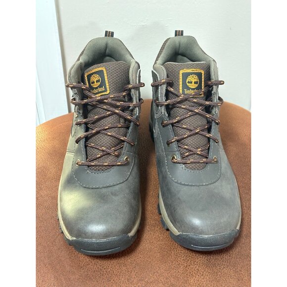 TIMBERLAND MT. MADDSEN BOYS YOUTH HIKING WATERPROOF MID TOP BOOTS SIZE 4 LACE UP - Picture 2 of 10